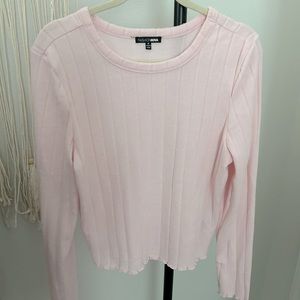 Pink crop sweater